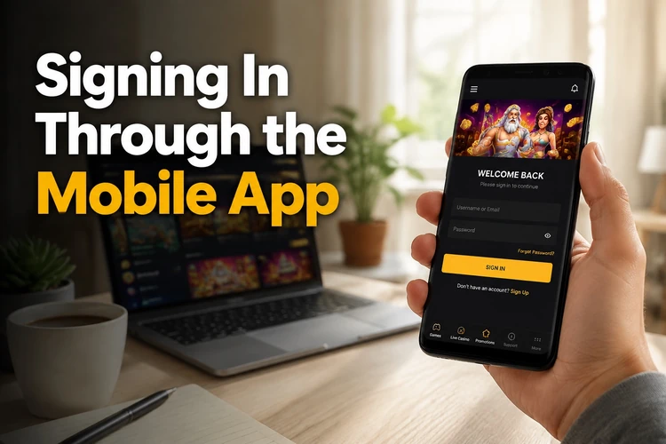Signing In Through the Mobile App